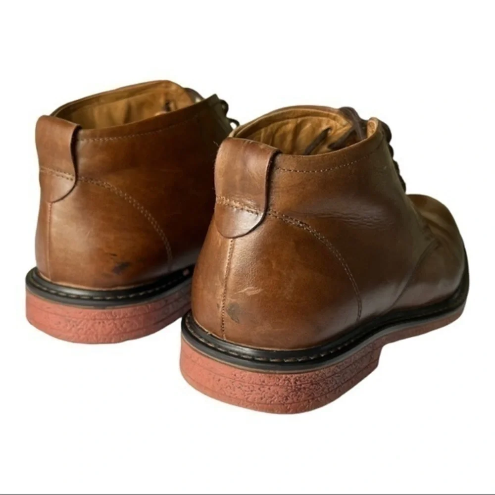 GBX Men Brown Lace Chukka Boots Size 9.5D